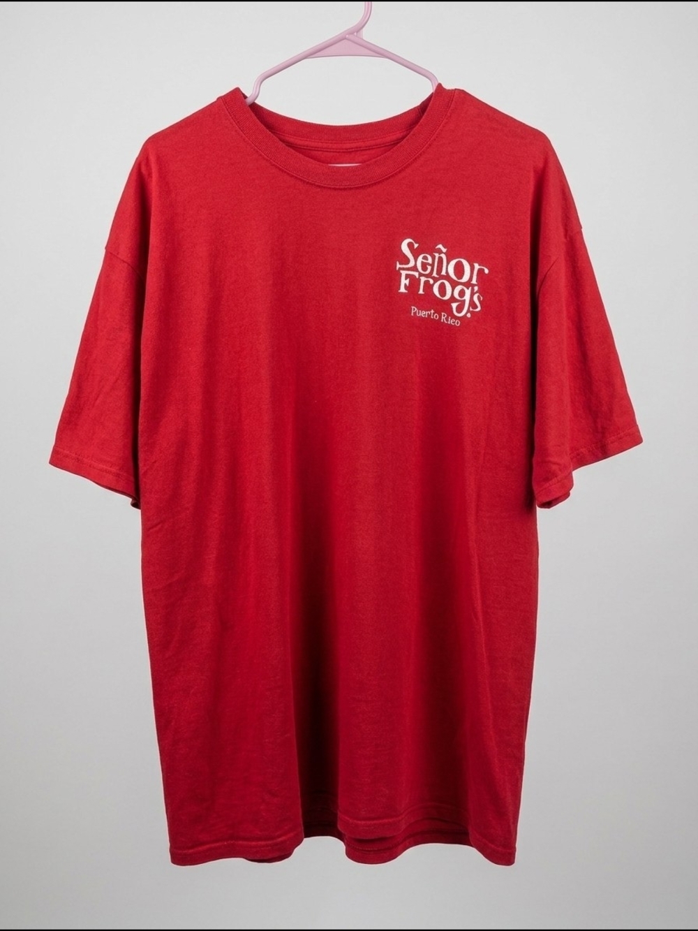 Señor Frog's Puerto Rico Red Graphic T-Shirt Men's XL Souvenir Tee